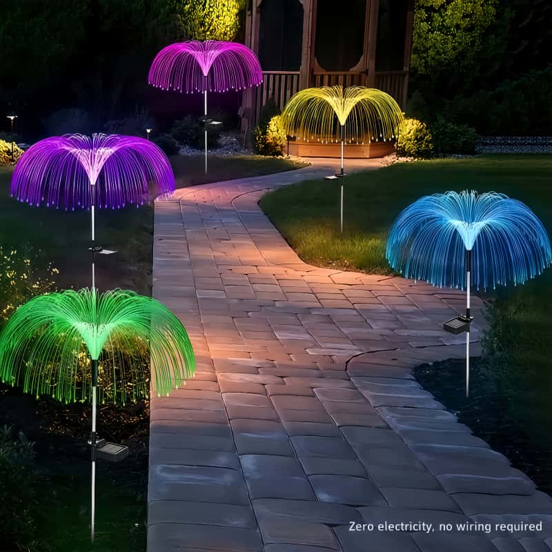 Outdoor Lighting Pathway - 5 Buah Lampu LED Ubur-ubur Tenaga
