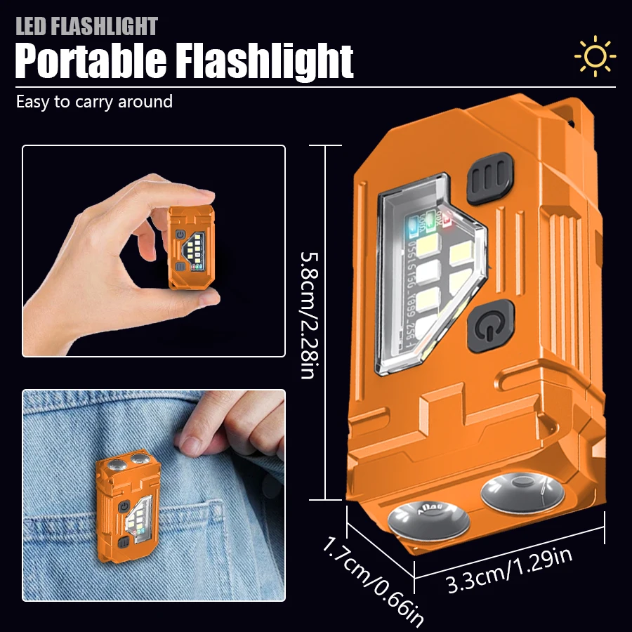Gantungan Kunci Mini Senter ED - Outdoor Lighting Black ulasan dan harga