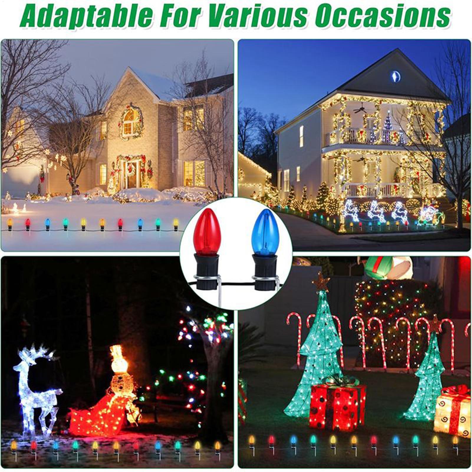 Lampu Natal Tiang untuk Dekora - Outdoor Lighting Pathway ulasan dan harga