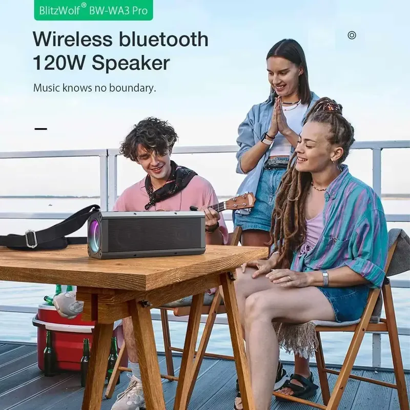 Speaker Bluetooth Portabel 202 - Outdoor Lighting Wireless ulasan dan harga